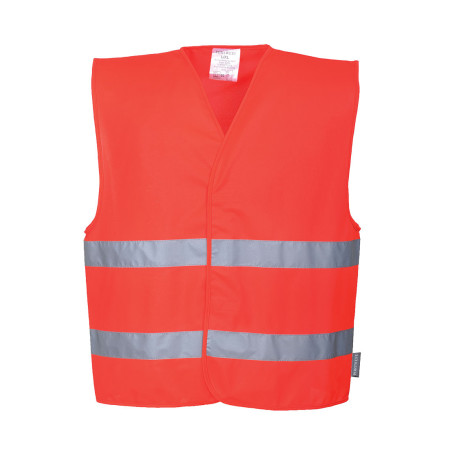 C474 - Gilet 2 bande Hi-Vis senza badge