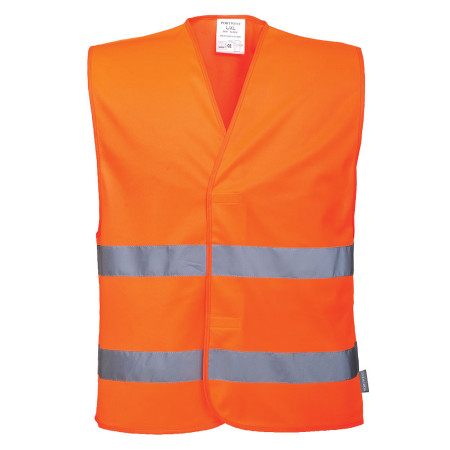 C474 - Gilet 2 bande Hi-Vis senza badge