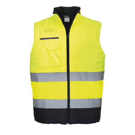 S267 - Gilet imbottito bicolore Hi-Vis