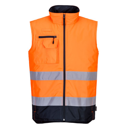 S267 - Gilet imbottito bicolore Hi-Vis